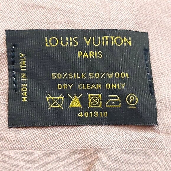 LOUIS VUITTON LV Vintage Pink & Brown Ombre Monogram Scarf Shawl Wrap - Picture 14 of 14